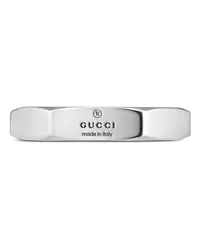 Gucci Ring mit Logo-Gravur Silber