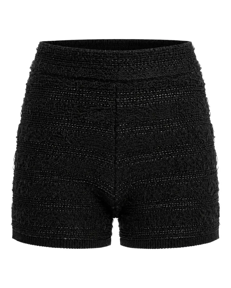 Guess Clara bouclé-knit shorts - Schwarz Schwarz