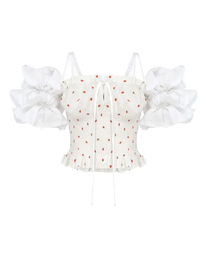 SLEEPER Bluse aus Leinen - Weiß Weiß