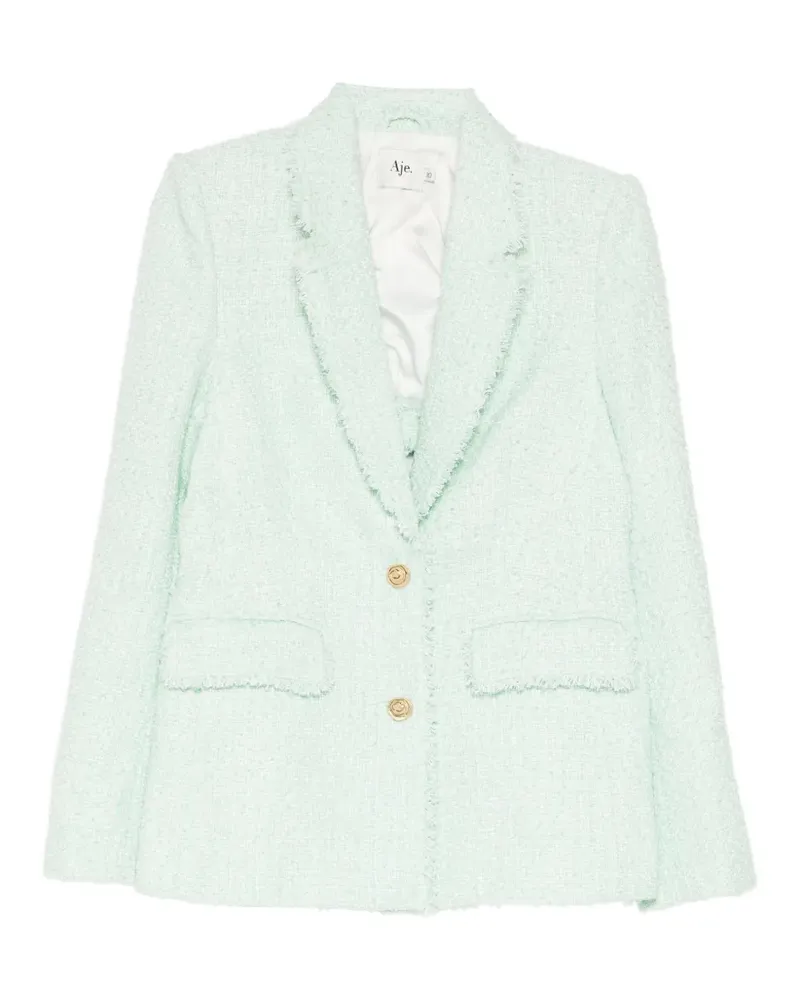Aje. Danielle Bouclé-Jacke - Grün Grün