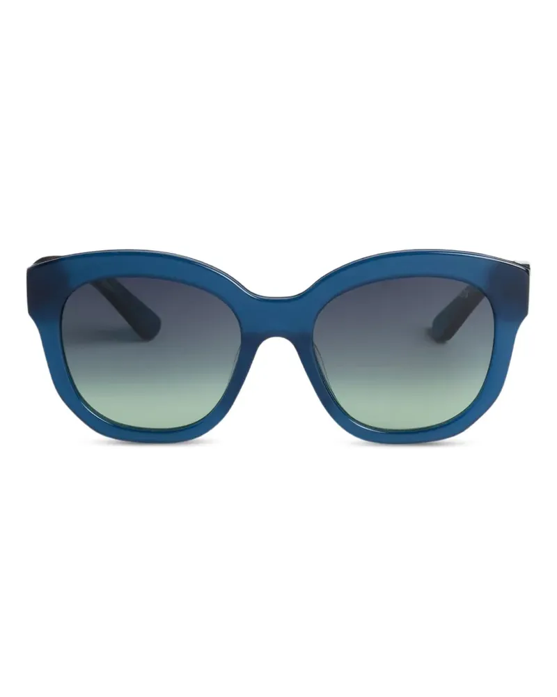 Emilio Pucci Verzierte Oversized-Sonnenbrille - Blau Blau