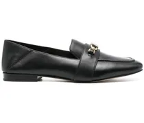 Loafer mit Logo-Schild - Schwarz