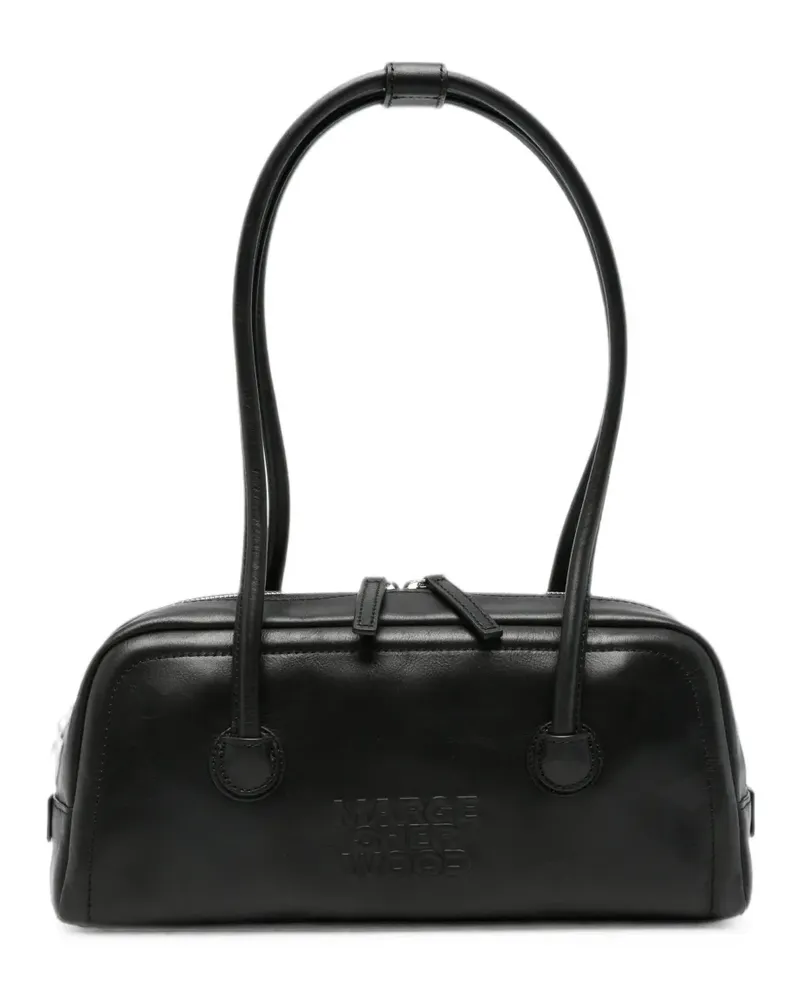 Marge Sherwood logo-debossed leather shoulder bag - Schwarz Schwarz
