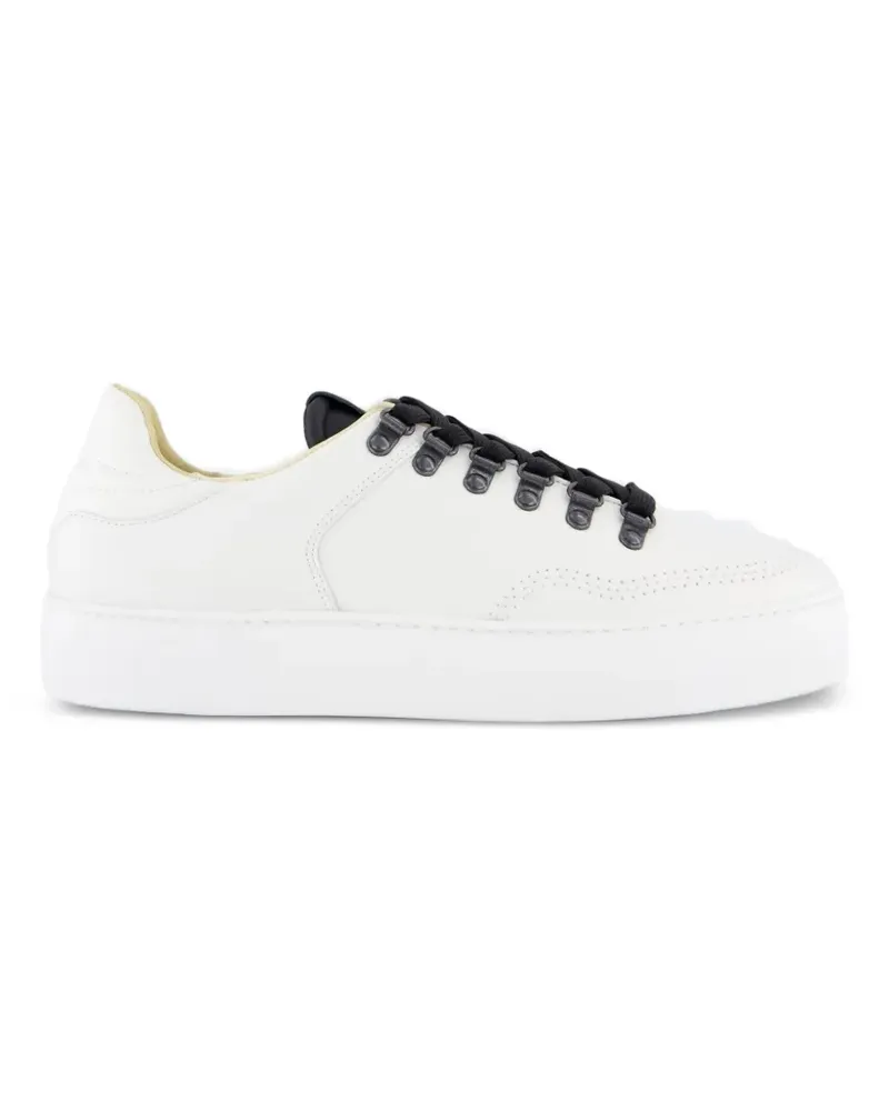 Nubikk Jagger Roman Low-Top-Sneakers mit runder Kappe - Weiß Weiß