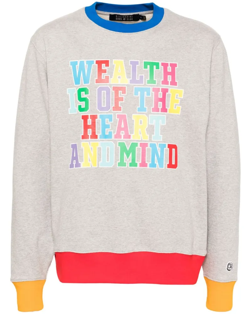 Billionaire Boys Club Hoodie mit grafischem Print - Grau Grau