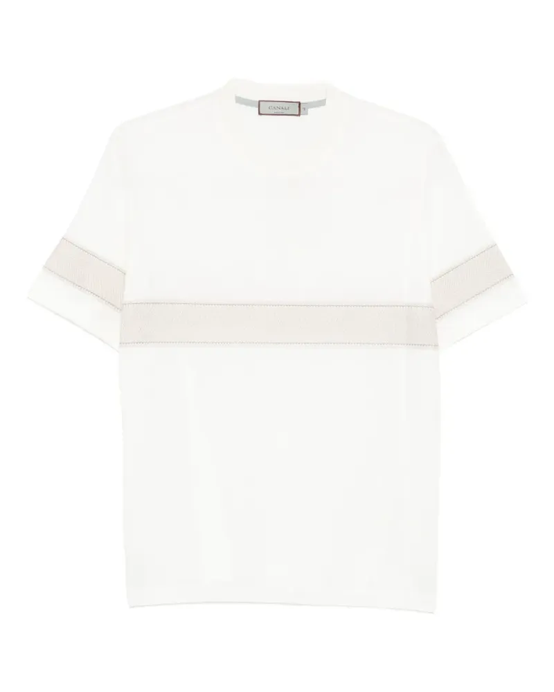 Canali crew-neck T-shirt - Weiß Weiß