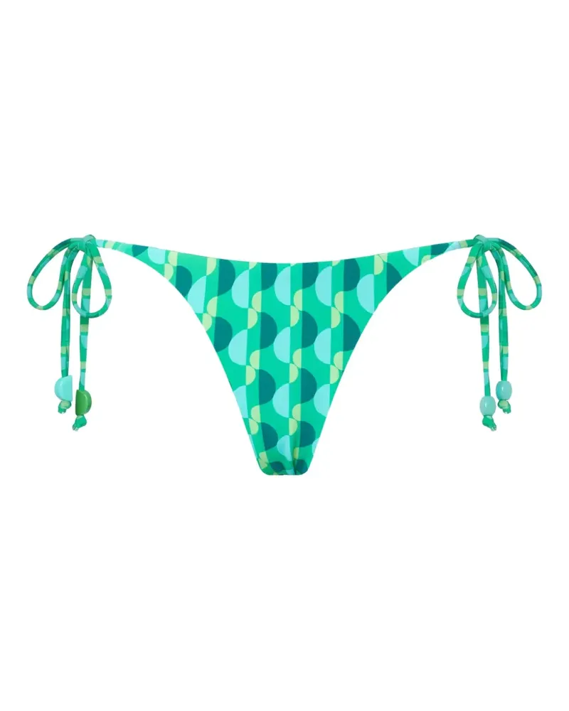 Seafolly Australia Sorrento printed tie-side bikini bottoms - Grün Grün