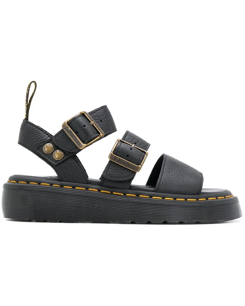 Dr.Martens Pantoletten mit Schnallen - Schwarz Schwarz