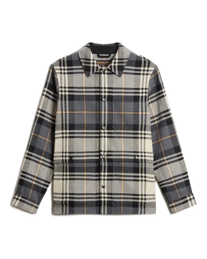 Woolrich Karierte Hemdjacke - Grau Grau