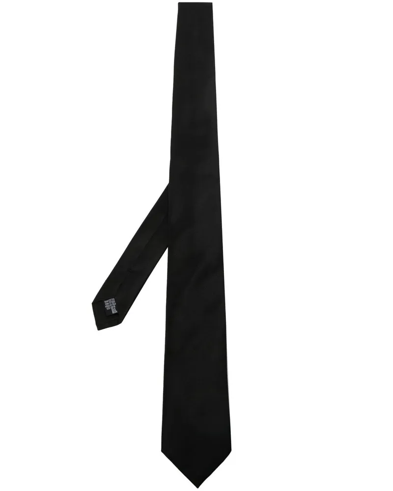 Emporio Armani Krawatte aus Seide - Schwarz Schwarz