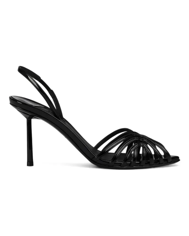 Le Silla Embrace Sandalen in Lackoptik - Schwarz Schwarz