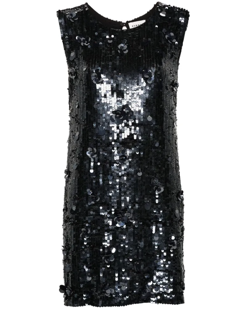 P.A.R.O.S.H. P.A.R.O H. Kleid mit Pailletten - Schwarz Schwarz
