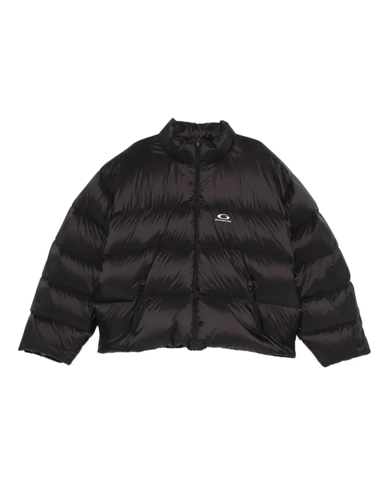 Balenciaga logo-detail puffer jacket - Schwarz Schwarz