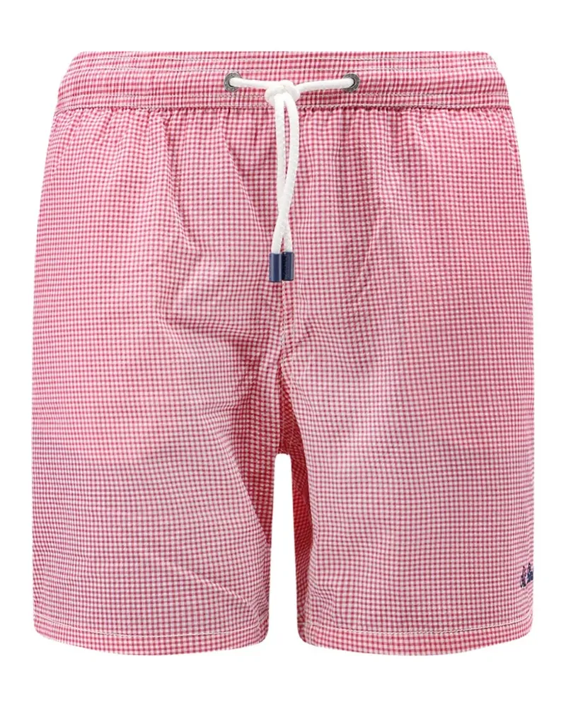 MC2 Saint Barth gingham check swim shorts - Rot Rot