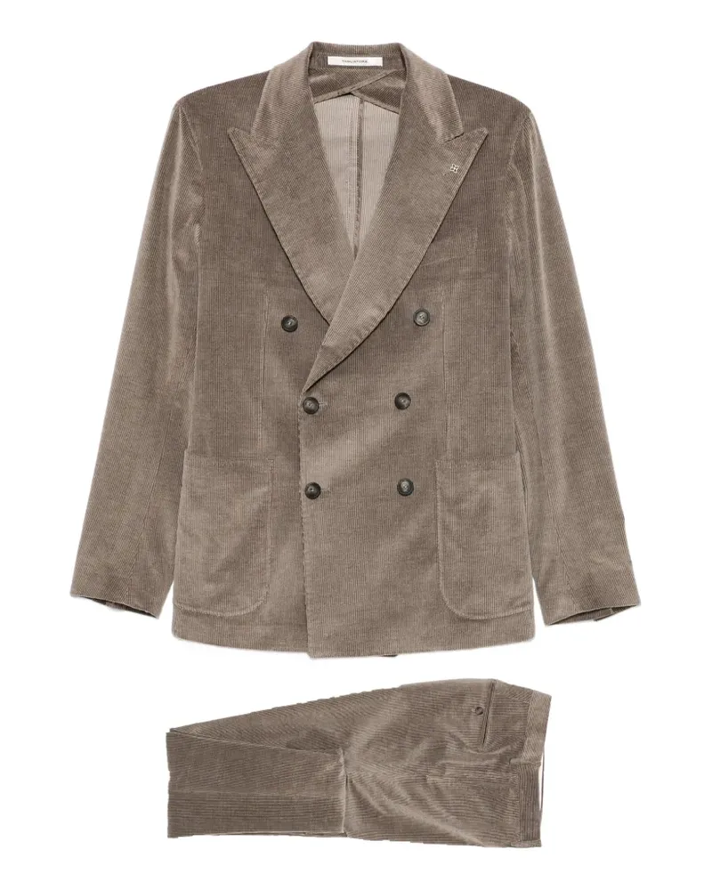 Tagliatore double-breasted corduroy suit - Braun Braun