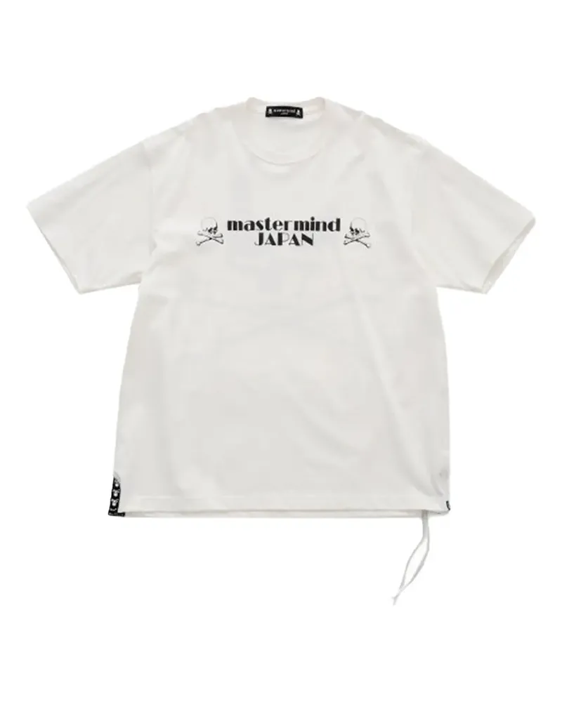 Mastermind World T-Shirt mit Totenkopf - Weiß Weiß