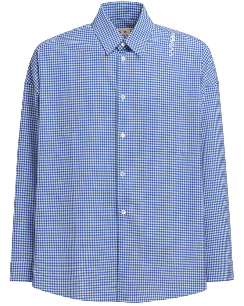 Marni Hemd mit Karomuster - Blau Blau