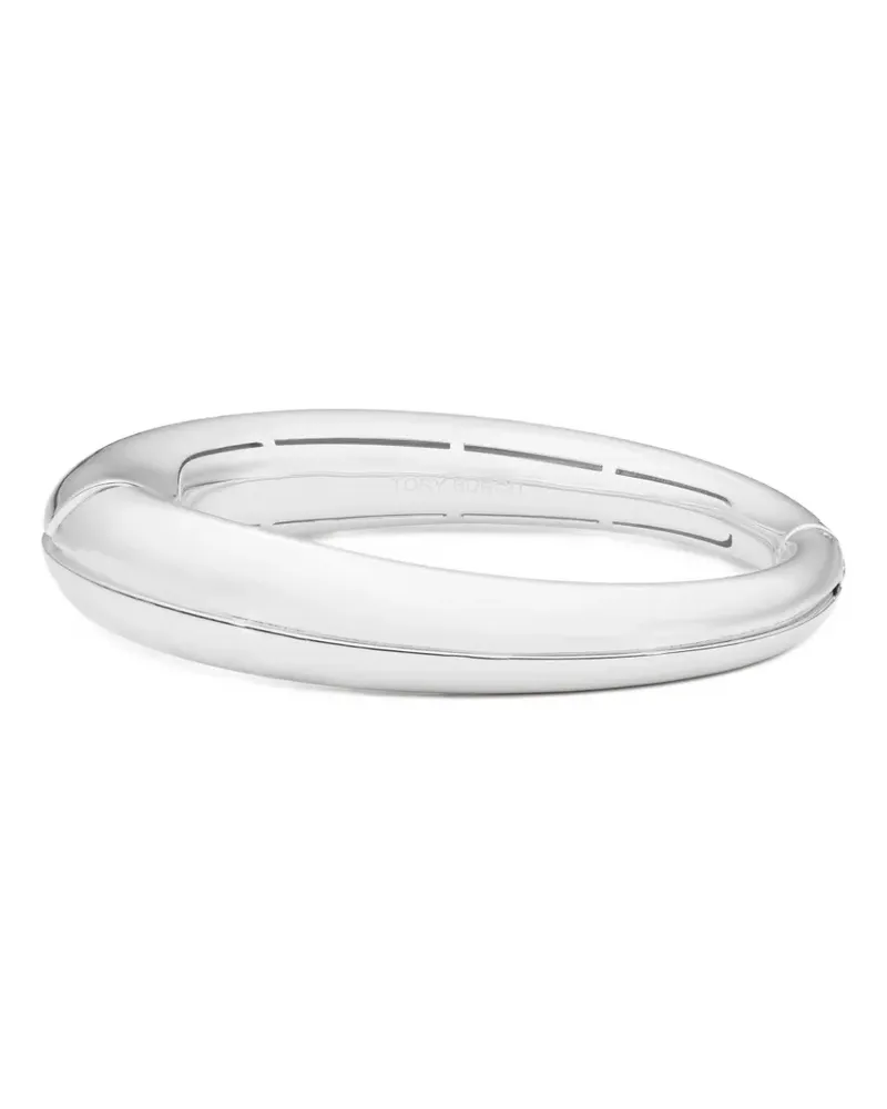 Tory Burch Ovales Armband mit Piercing - Silber Silber