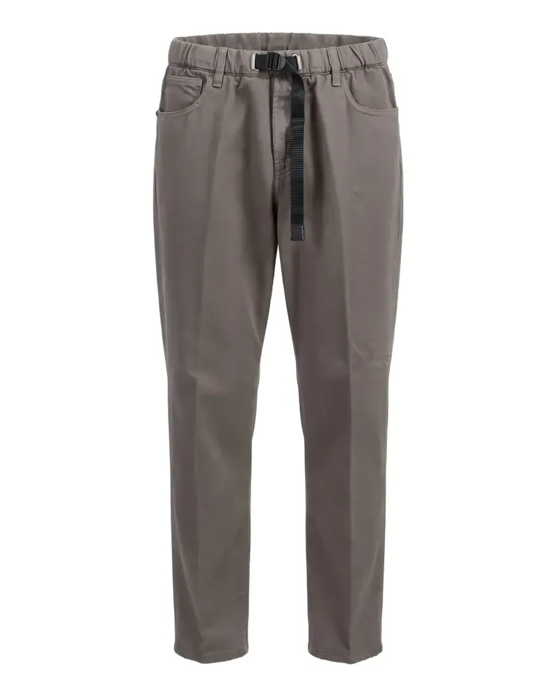 PLAN C Tapered-Hose mit Gürtel - Grau Grau