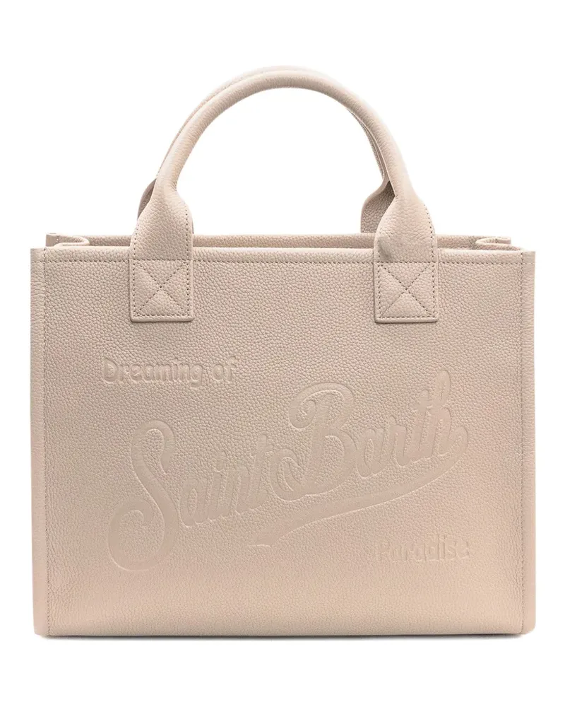 MC2 Saint Barth large Vanity leather tote bag - Nude Nude