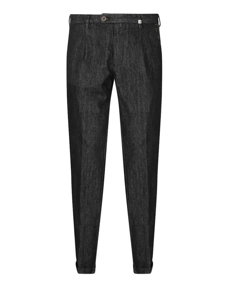 MYTHS Jeans mit Falten - Schwarz Schwarz
