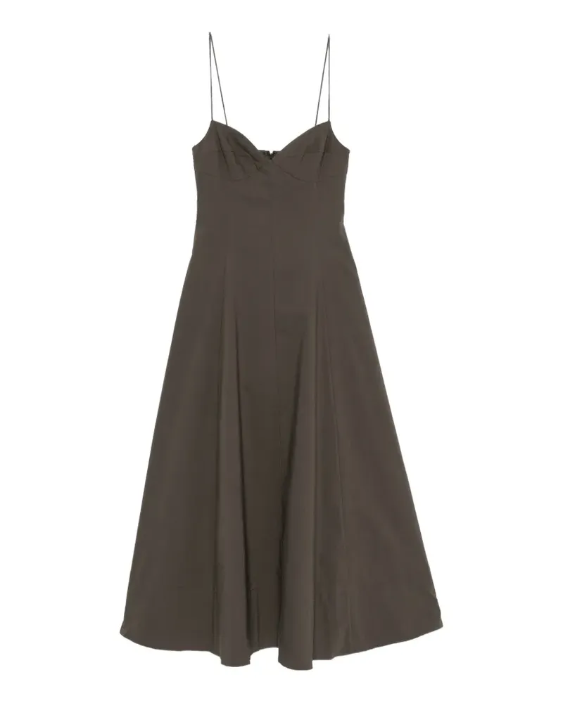 St. Agni Cami panelled midi dress - Braun Braun