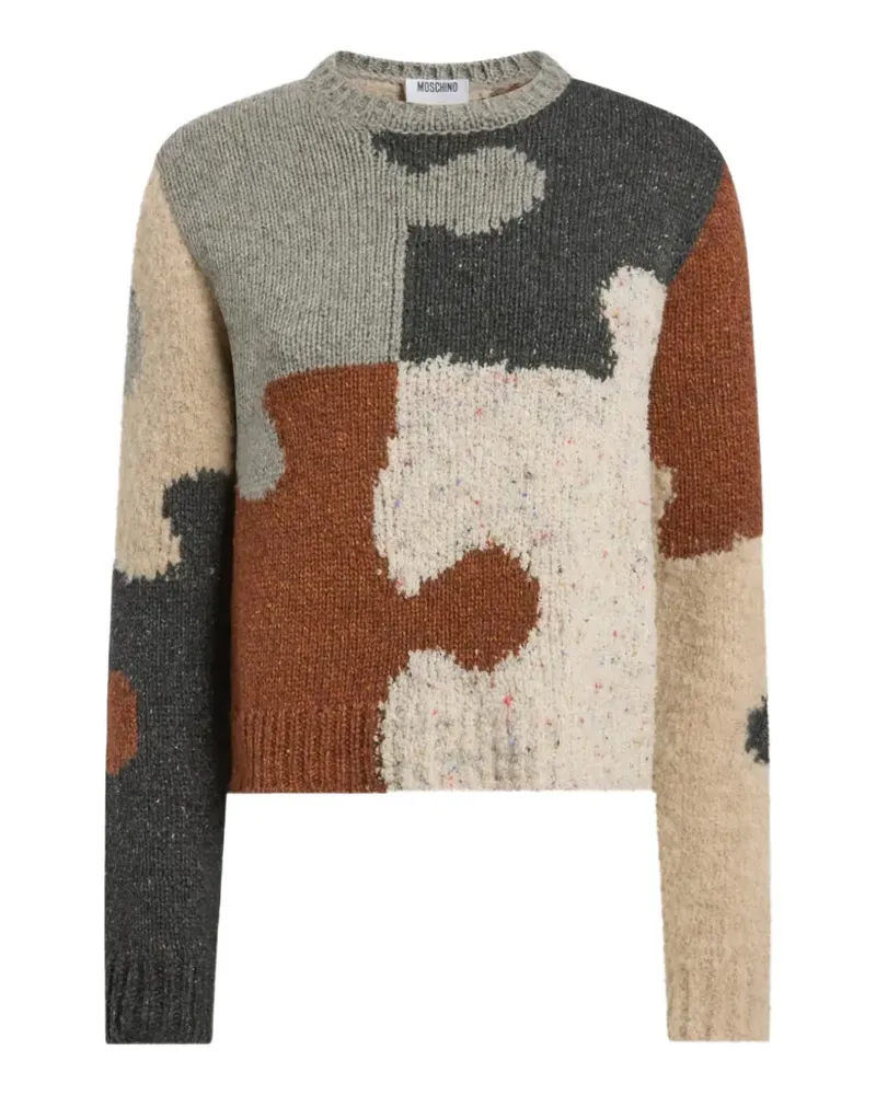 Moschino Pullover mit Woll-Seidengemisch - Nude Nude