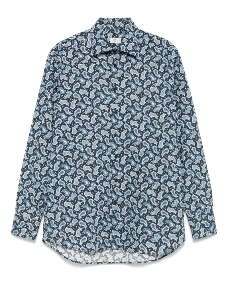 Etro Hemd mit Paisleymuster - Blau Blau