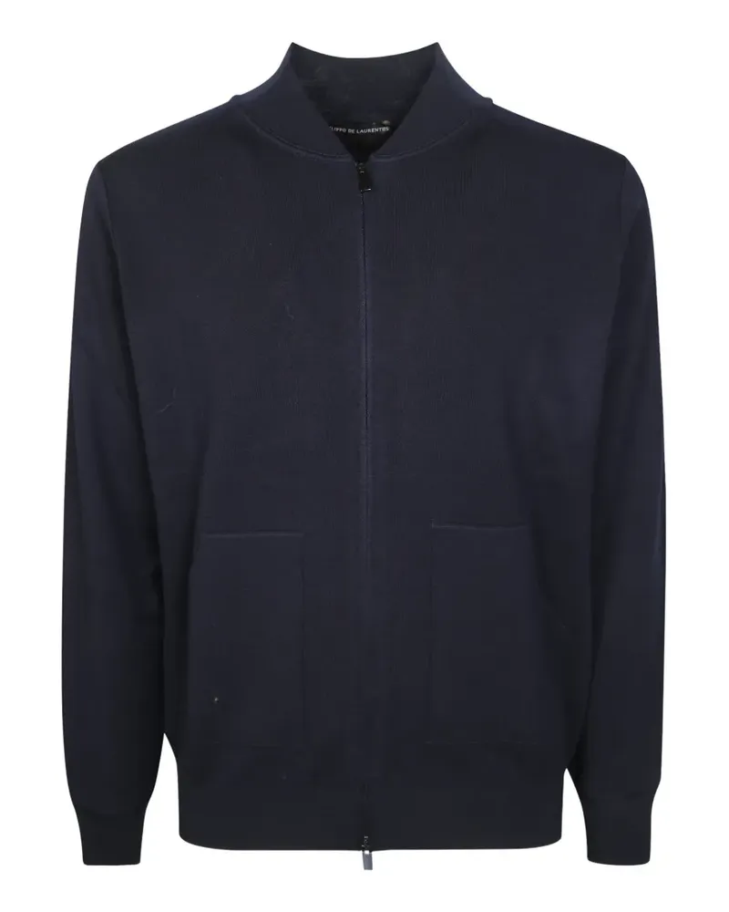 Filippo de Laurentiis zip-up bomber jacket - Blau Blau