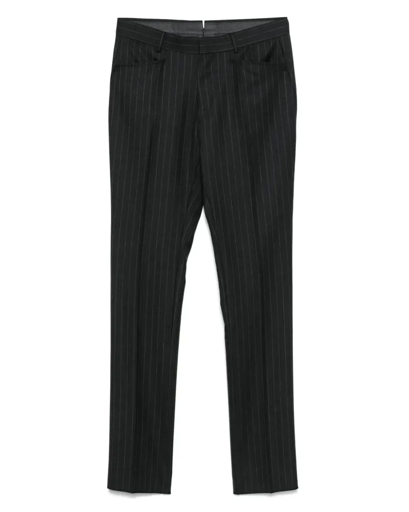 Tom Ford Gestreifte Straight-Leg-Hose - Grau Grau