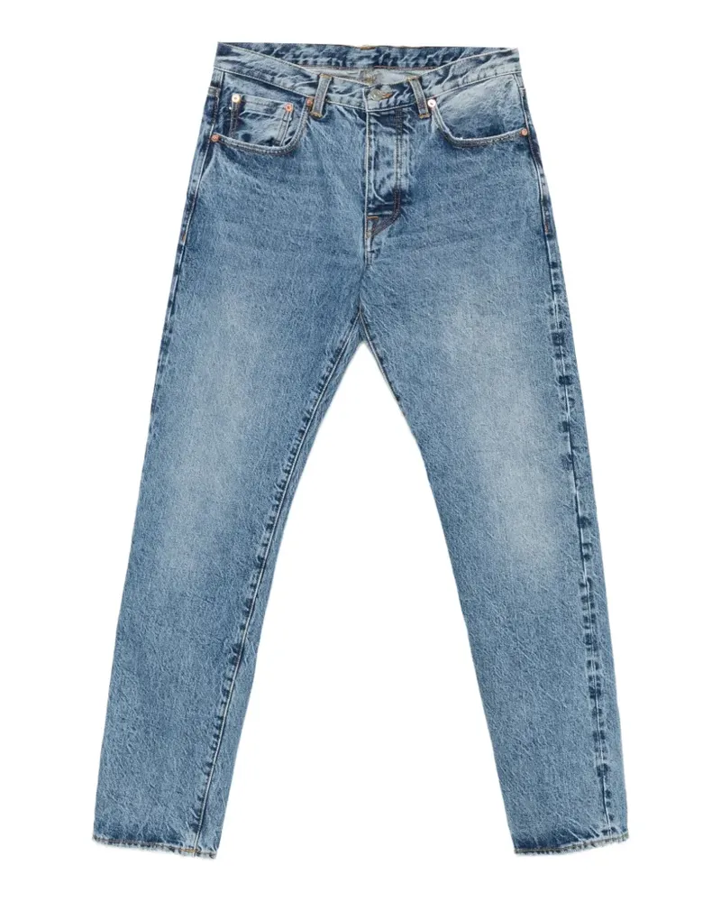 Fortela Ausgeblichene Straight-Leg-Jeans - Blau Blau
