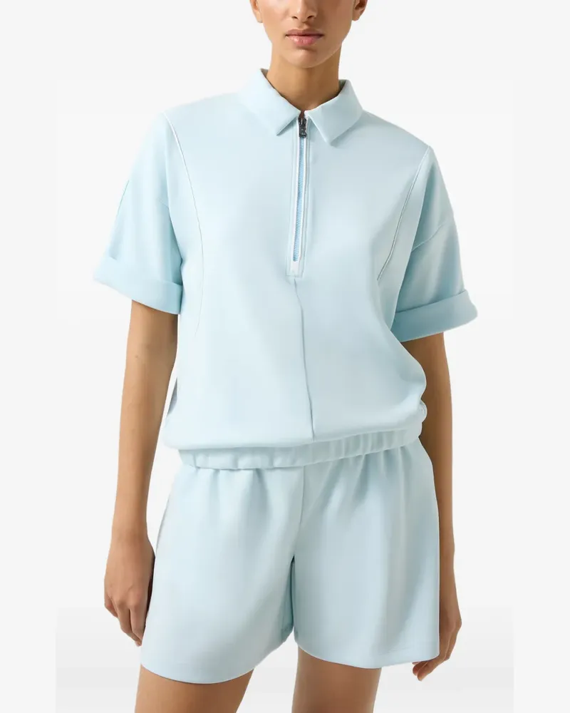 Bogner Finya Poloshirt mit Reißverschluss am Ausschnitt - Blau Blau