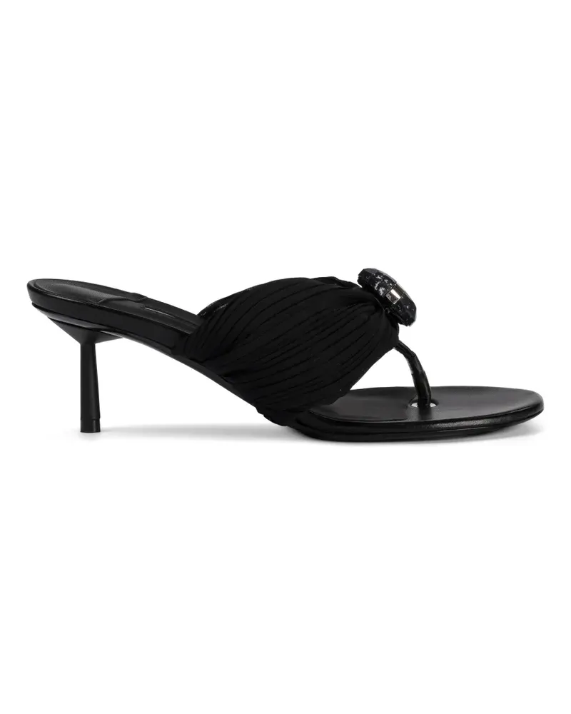 Le Silla Numa Sandalen mit Faltendetail - Schwarz Schwarz