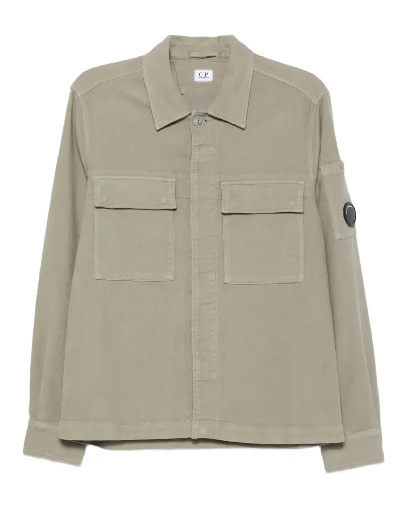 C.P. Company Moleskin Hemdjacke aus Twill - Grün Grün