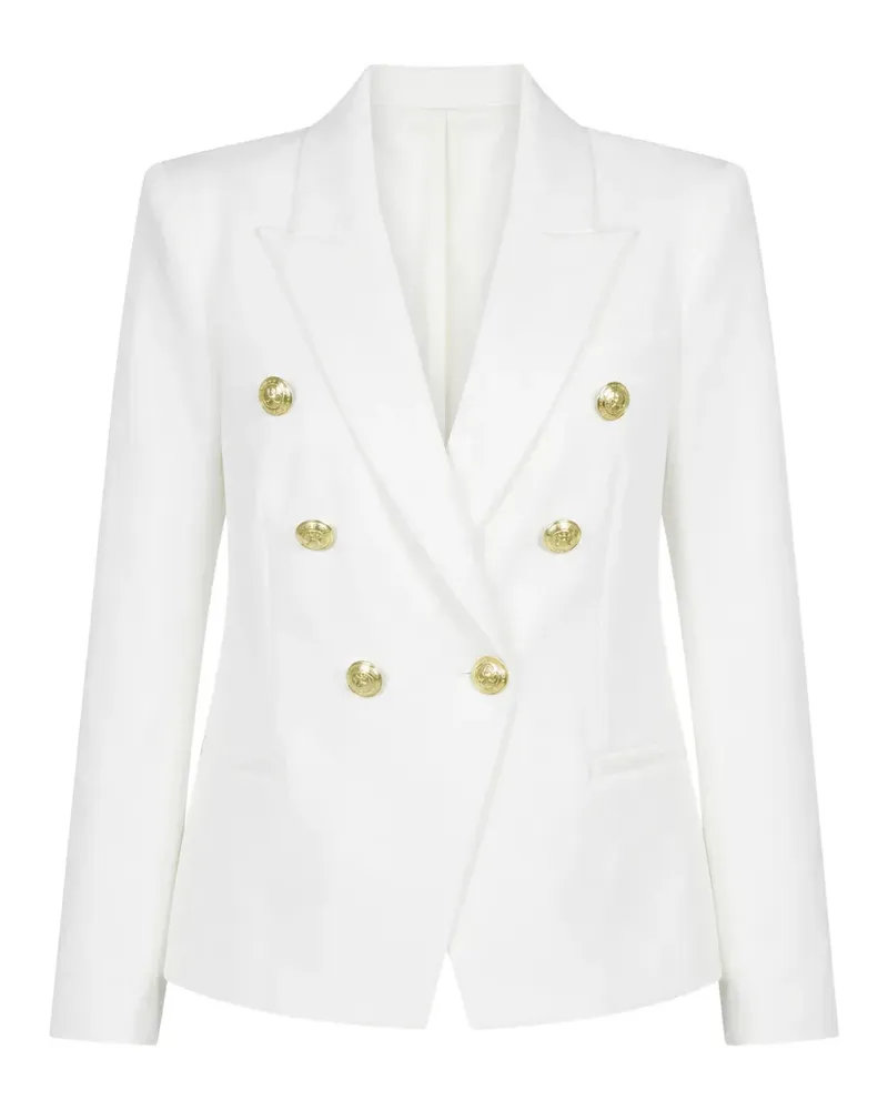 L'Agence Marie double-breasted blazer - Weiß Weiß