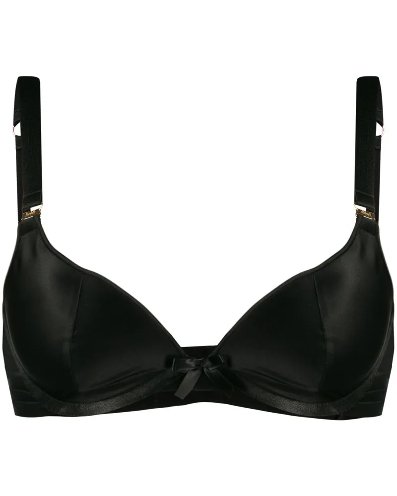 Bordelle Klassischer Push-up-BH - Schwarz Schwarz