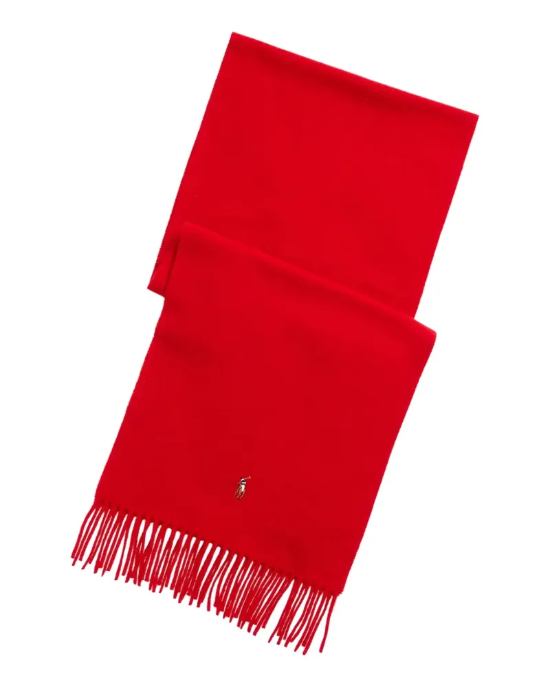 Ralph Lauren Schal mit Polo Pony - Rot Rot