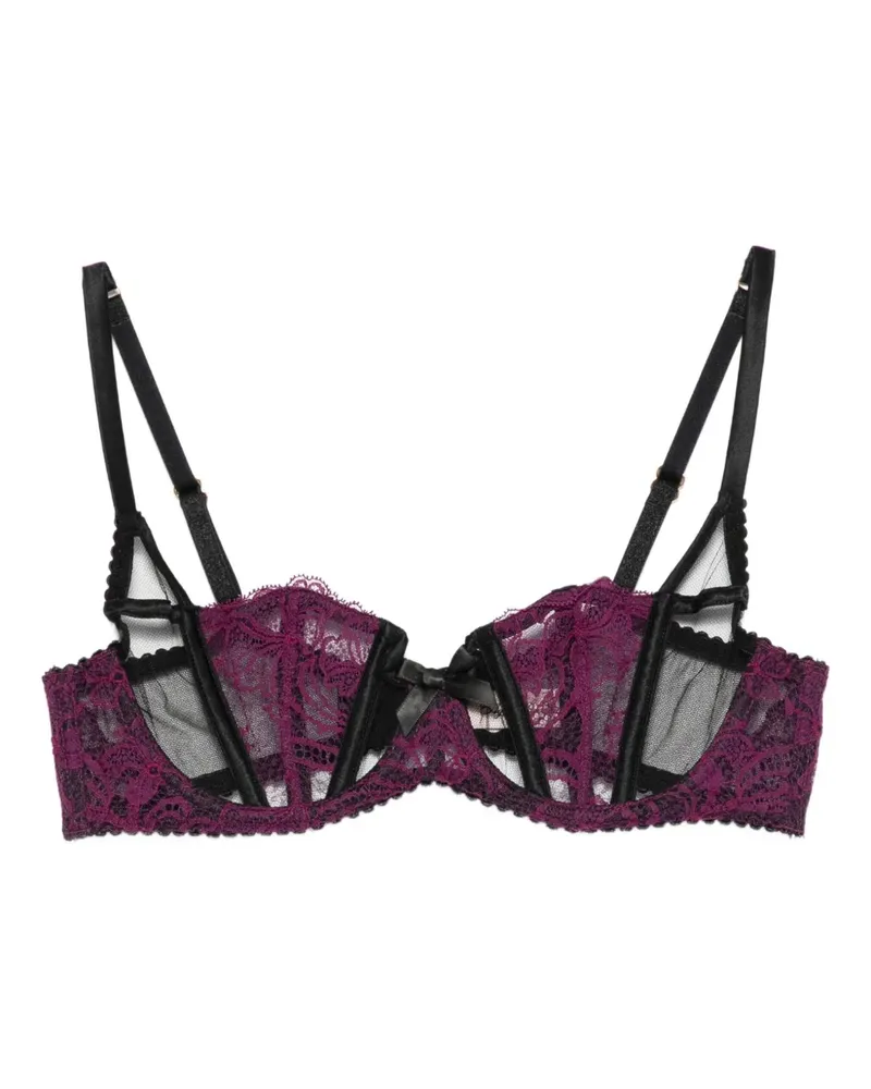 Agent Provocateur Rozlyn lace-trimmed plunge bra - Schwarz Schwarz