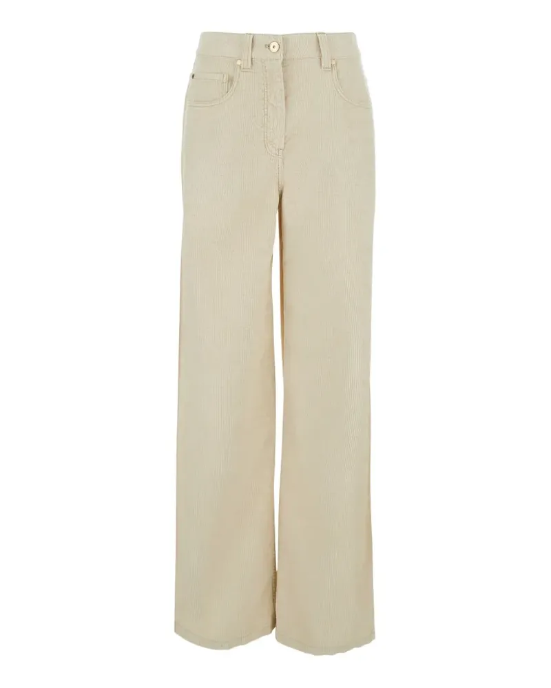 Brunello Cucinelli corduroy wide-leg trousers - Nude Nude