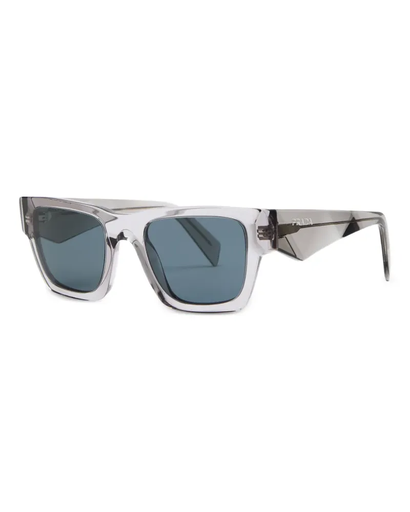 Prada Sonnenbrille mit eckigem Gestell - Grau Grau
