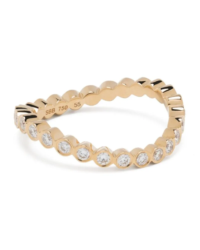 Sophie Bille Brahe 18kt Courant d'Ensemble Gelbgoldring mit Diamanten Gold