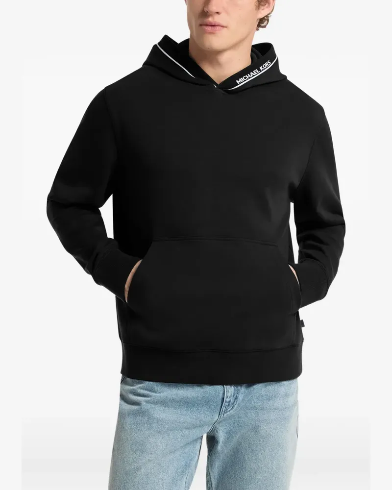 Michael Kors Hoodie mit Logo-Besatz - Schwarz Schwarz