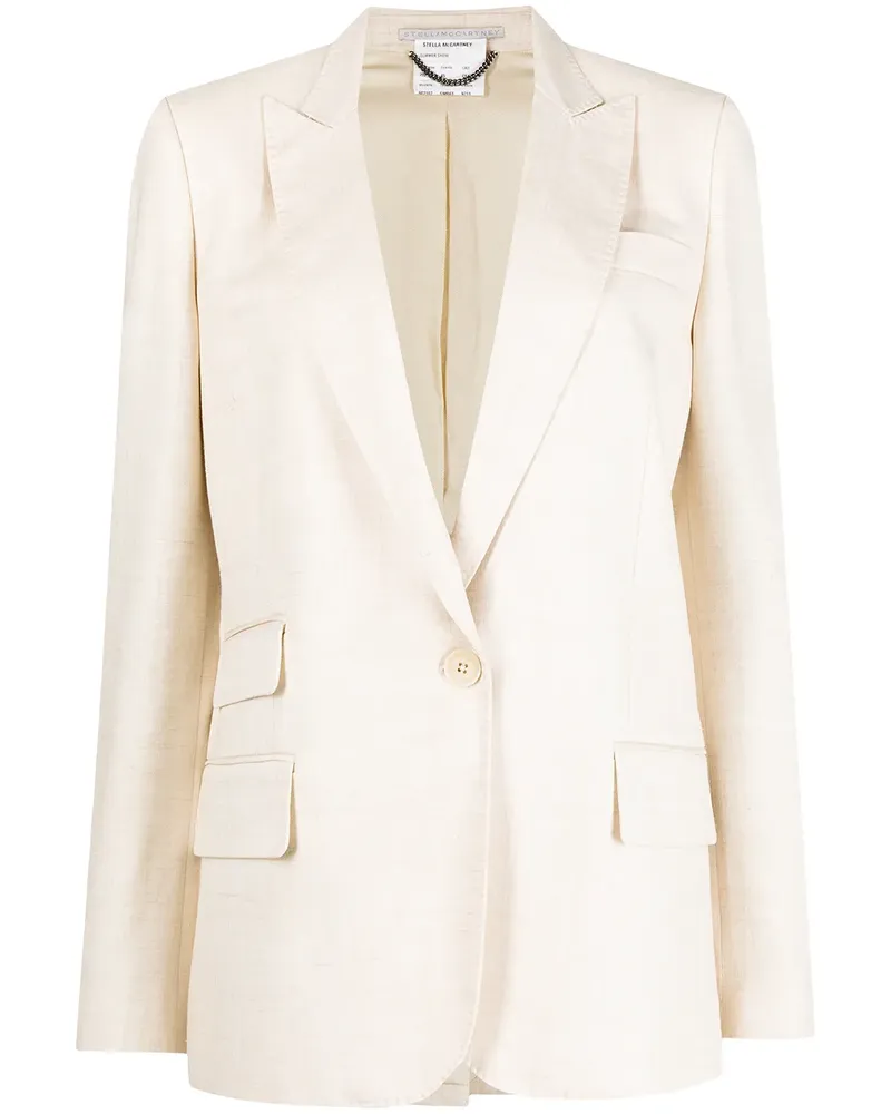 Stella McCartney Blazer mit steigendem Revers - Nude Nude