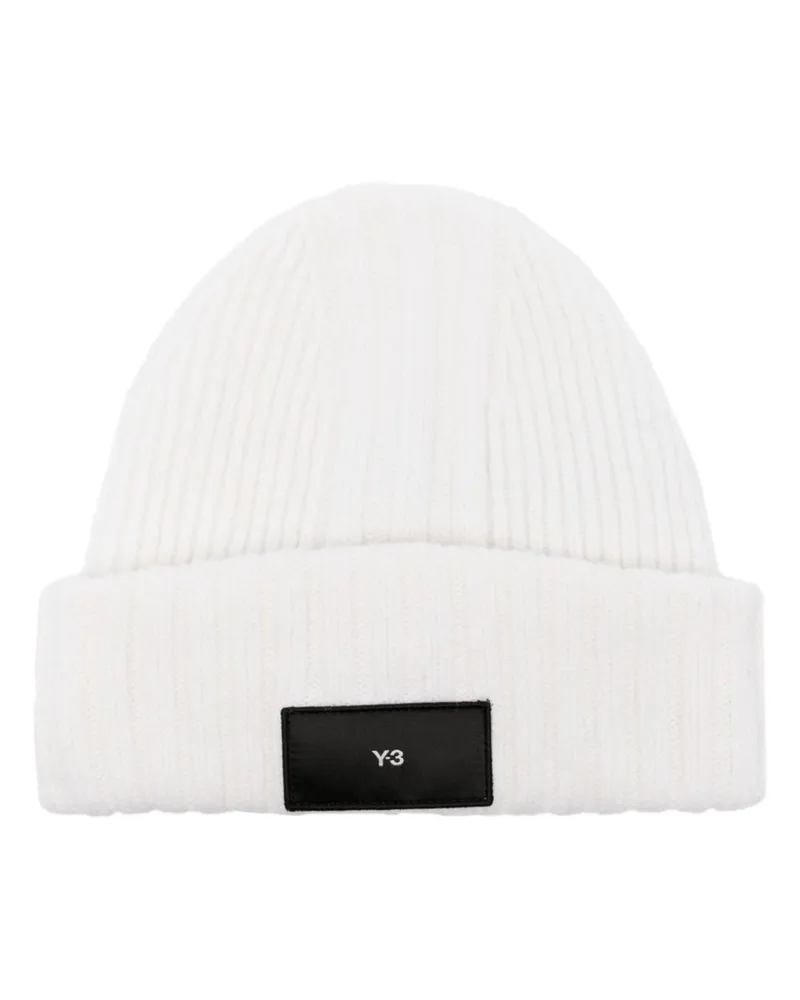 Y-3 Beanie mit Logo-Patch - Gelb Gelb