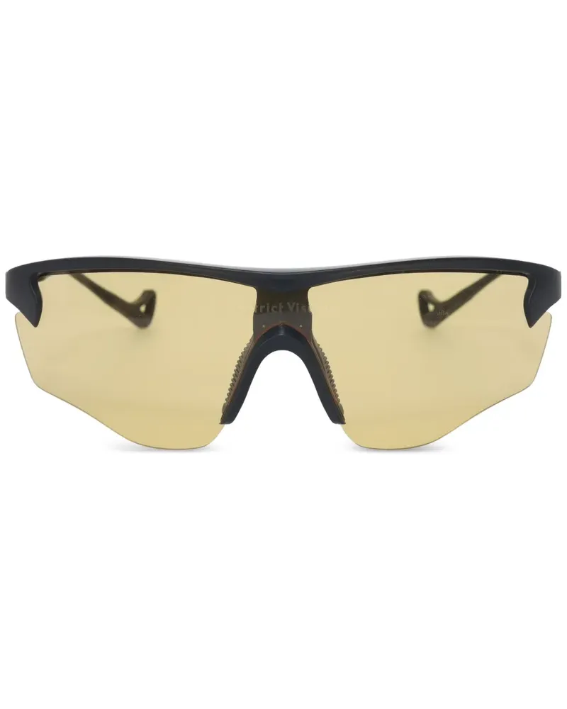 District Vision Junya Racer Sonnenbrille mit Shield-Gestell - Gelb Gelb