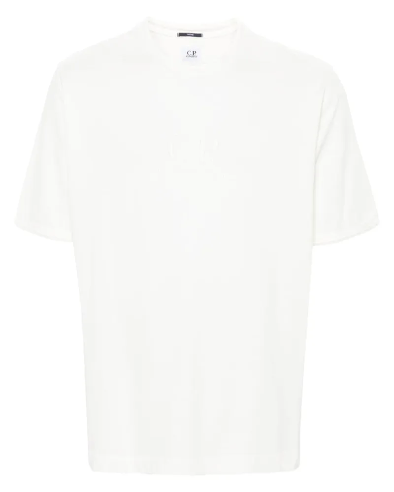 C.P. Company T-Shirt mit Logo-Stickerei - Nude Nude