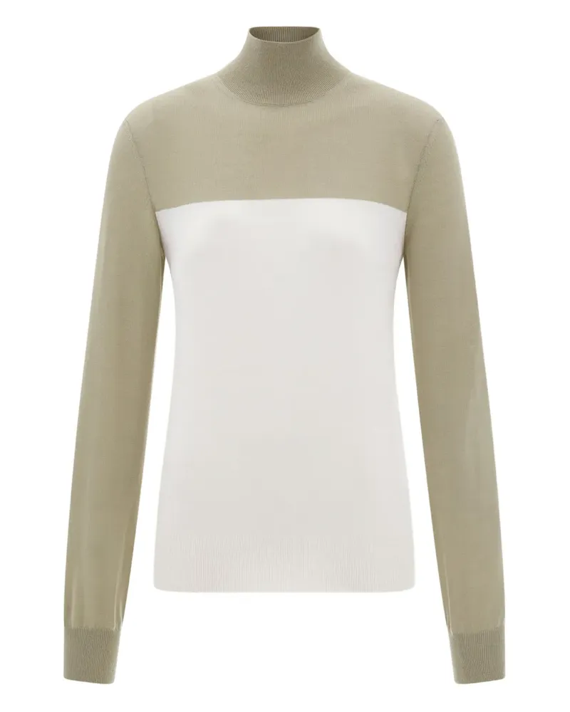 Ferragamo Pullover in Colour-Block-Optik - Nude Nude