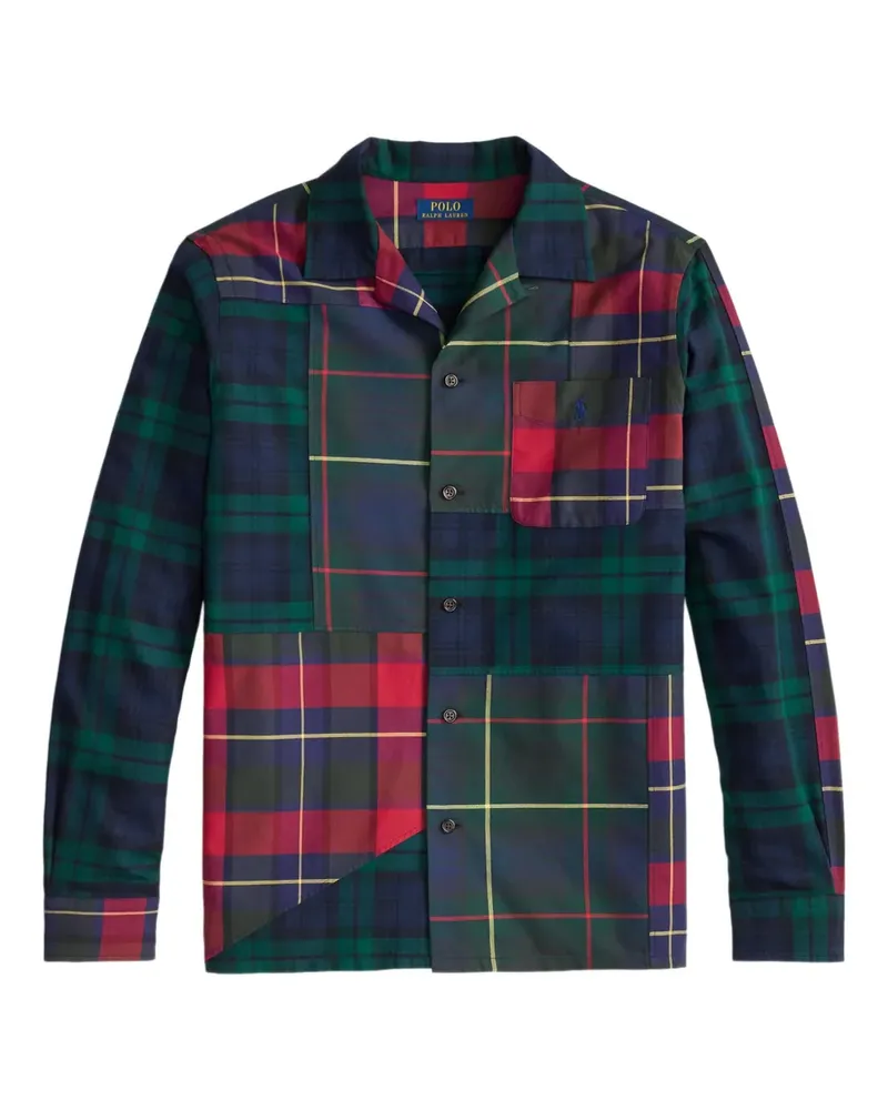 Ralph Lauren Kariertes Patchwork-Hemd - Grün Grün
