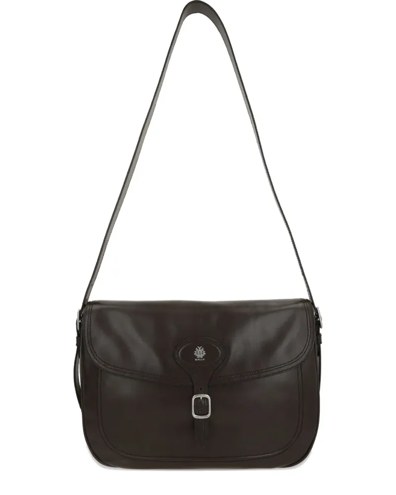 Bally Schultertasche mit Schnalle - Braun Braun