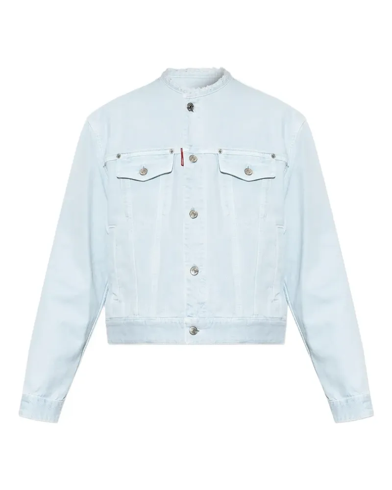 Dsquared2 frayed-edge denim jacket - Blau Blau